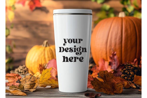 20 Oz Fall Tumbler Mockup 11: Essential Graphics