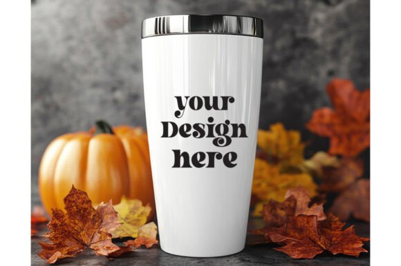 20 Oz Fall Tumbler Mockup 12: Graphics & Product Mockups