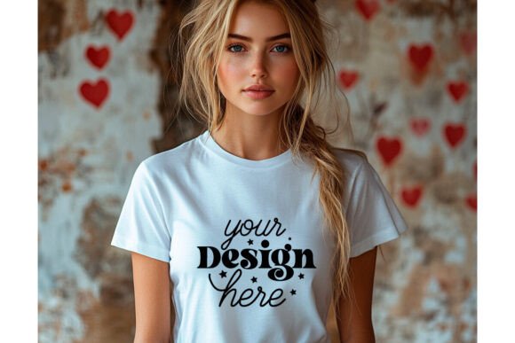 Bella Canvas 3001 Mockup: Valentine Graphics