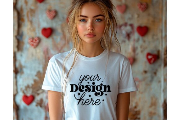 Bella Canvas 3001 Valentine Mockup 106: Graphics & Product Mockups