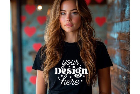 Bella Canvas 3001 Valentine Mockup 44: Graphics & Mockups