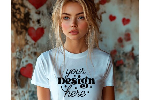 Bella Canvas 3001 Valentine Mockup 78: Graphics & Product Mockups