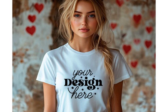 Bella Canvas 3001 Valentine Mockup: Graphics & Product Mockups