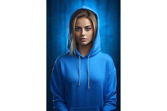 Blue Hoodie Mockup: Fresh Graphics for Product Mockups
