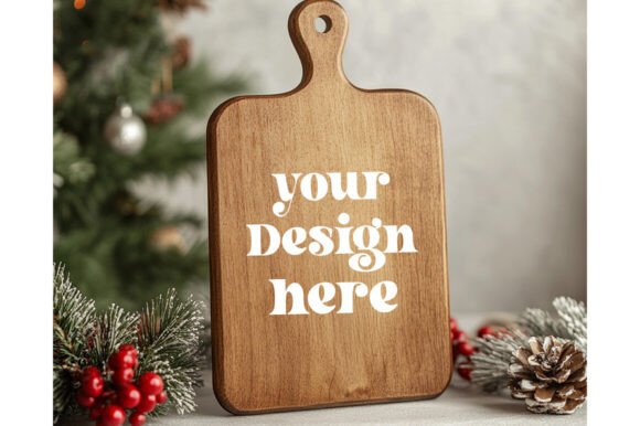 Christmas Cutting Board Mockup 21: Graphics for Product Mockups