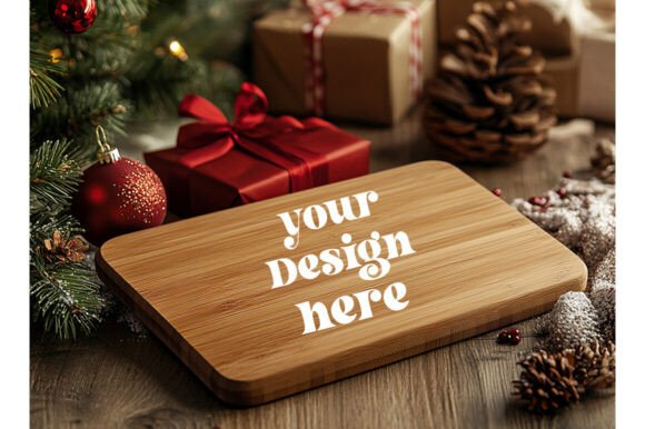 Christmas Cutting Board Mockup 37: Graphics & Product Mockups