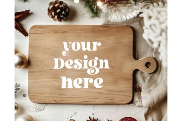 Christmas Cutting Board Mockup 43: Graphics for Product Mockups