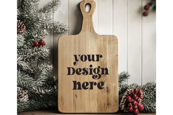 Christmas Cutting Board Mockup 53: Graphics for Product Mockups