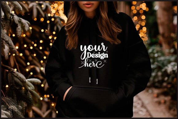 Christmas Hoodies Mockup Bundle: Graphics & Product Mockups