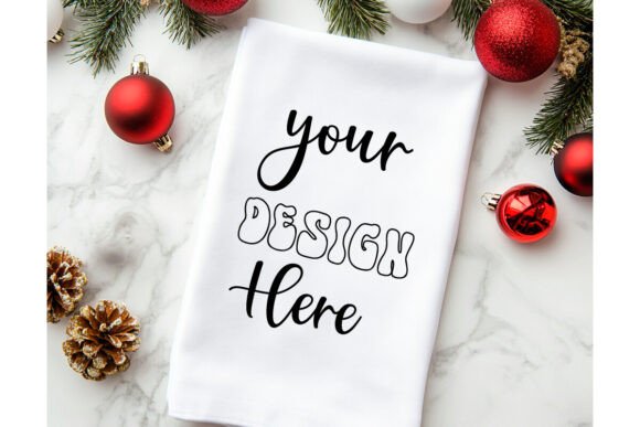 Christmas Towel Mockup 20: Essential Graphics for Product Mockups