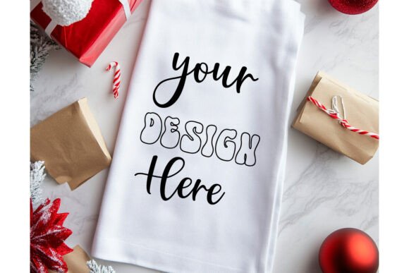 Christmas Towel Mockup 72: Graphics for Product Mockups
