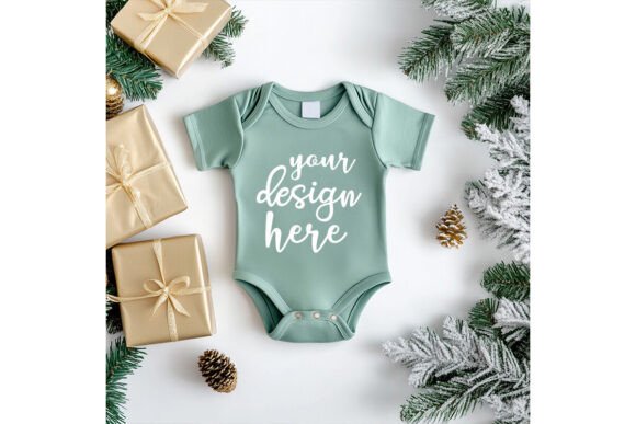 Comfort Colors Baby Bodysuit Mockup: Graphics & Product Mockups