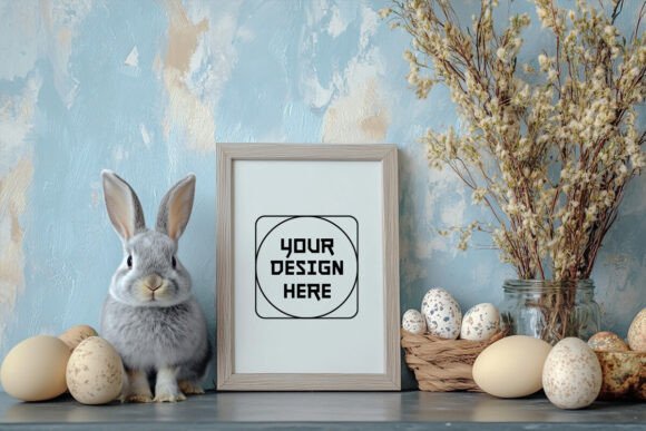 Easter Frame Mockup: Premium Graphics for Product Mockups