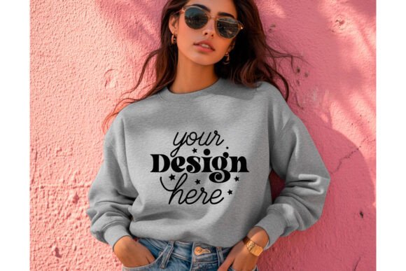 Gildan 18000 Ash Mockup 49: Graphics for Product Mockups