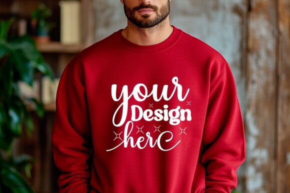 Gildan 18000 Christmas Men Mockup 117: Graphics for Product Mockups
