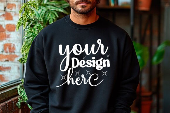 Gildan 18000 Christmas Men Mockup 21: Graphics & Mockups