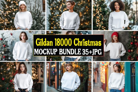Gildan 18000 Christmas Mockup Bundle 02 Review