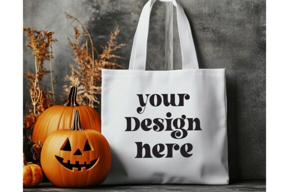 Halloween Tote Mockup: Graphics for Product Mockups
