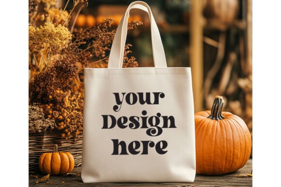 Halloween Tote Mockup: Graphics for Product Mockups