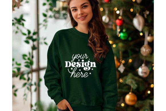 Review: Christmas Forest Green Shirt Mockup 29