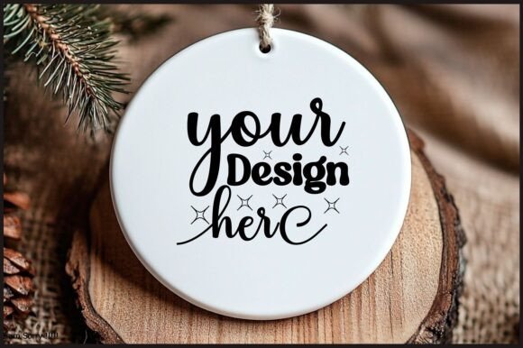 Round Christmas Ornament Mockup 144: Graphics & Product Mockups