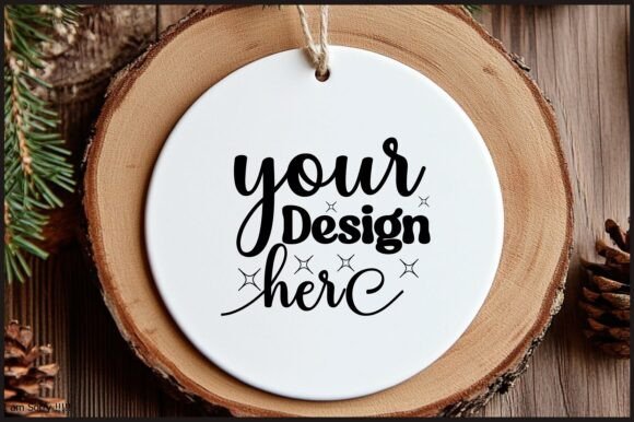 Round Christmas Ornament Mockup 149: Premium Graphics