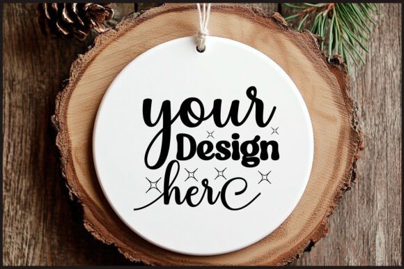 Round Christmas Ornament Mockup 157 Review